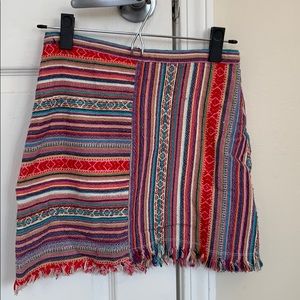 Paper Heart Multi-color Mini Skirt